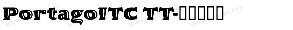 PortagoITC TT字体转换